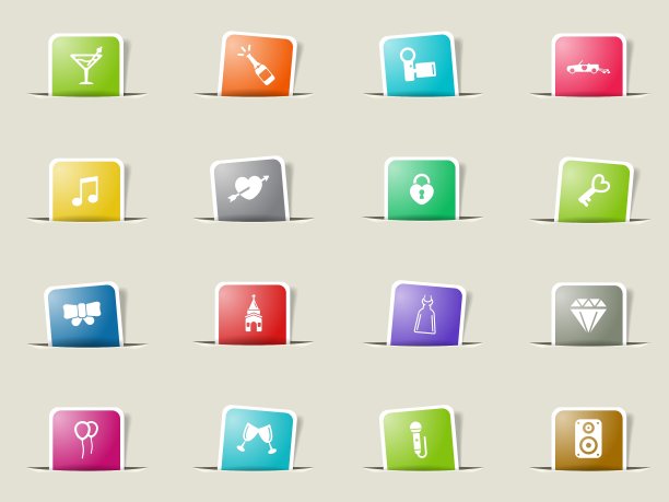 婚礼简单的图标图片下载