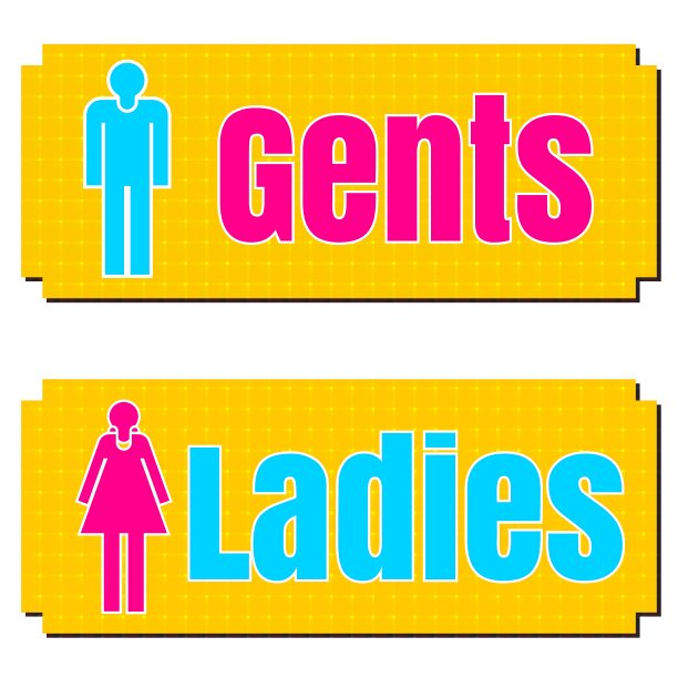 1505厕所标志图片下载