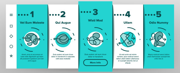 混沌箭头移动上滑板图标设置矢量图片下载