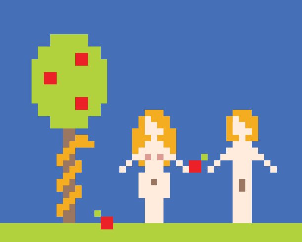 插图亚当和夏娃的伊甸园附近图片下载