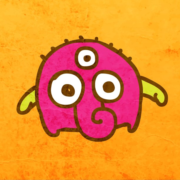 三眼外星人卡通图片下载