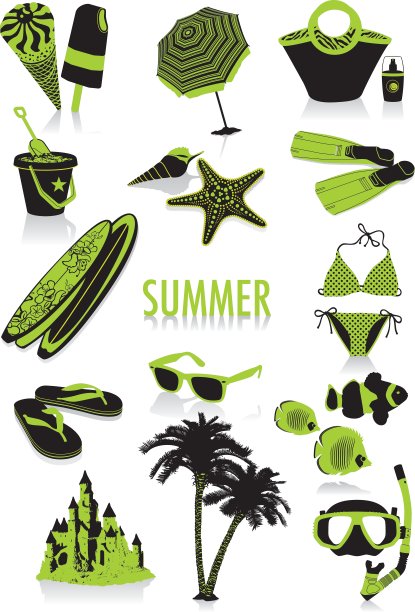 夏天的轮廓图片下载