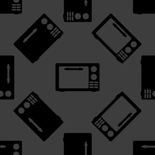 微波厨房设备网页图标平面设计图片下载