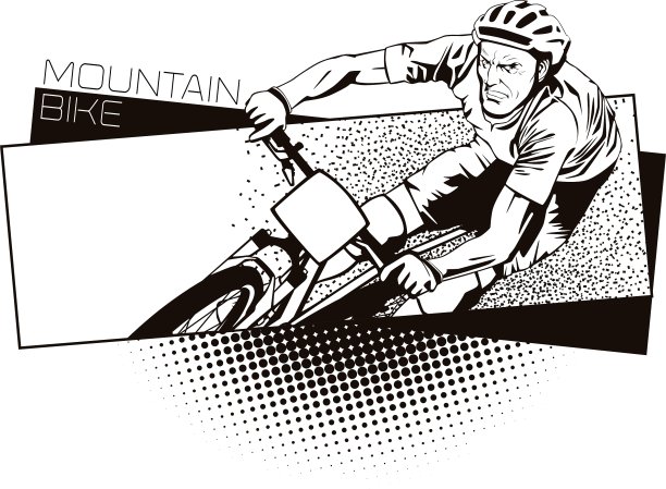 夏季各种运动山地车图片下载