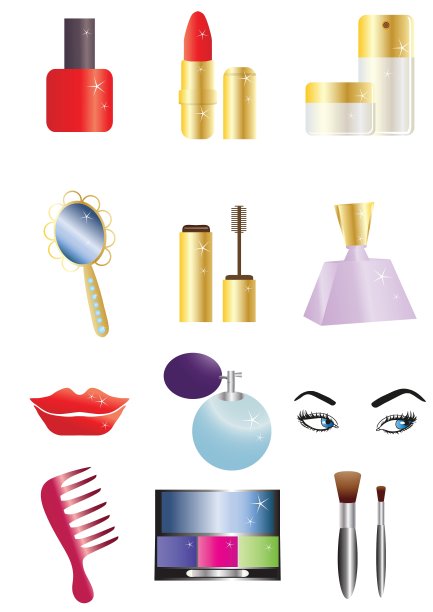 化妆品的图标图片下载
