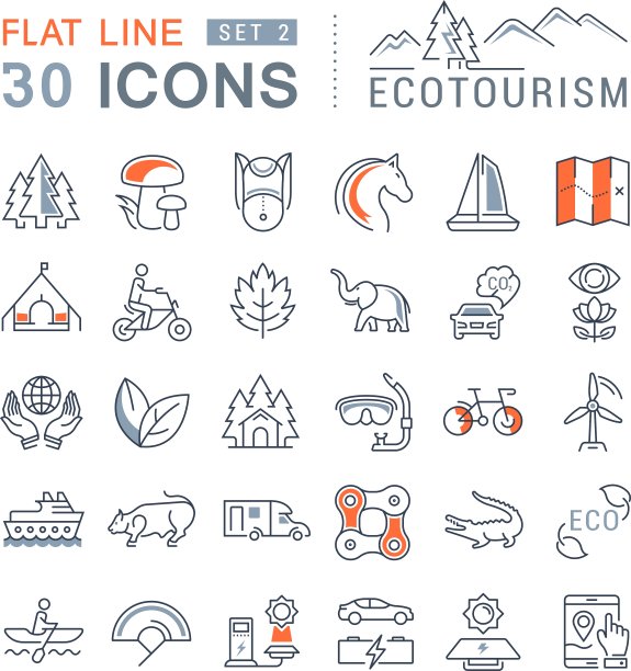 设置直线图标生态旅游图片下载