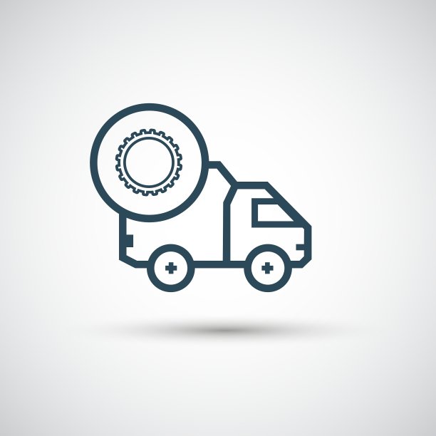 车辆运送服务和货物的图标图片下载