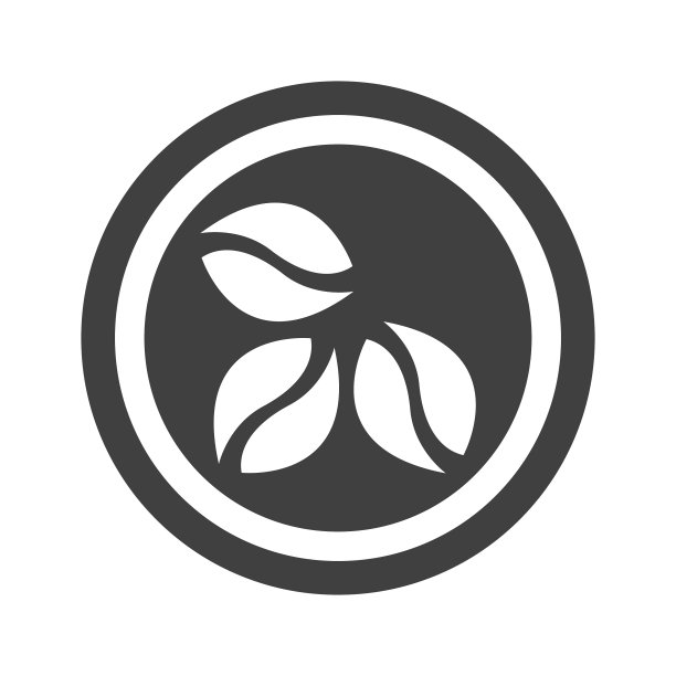 圆黑咖啡标志图片下载