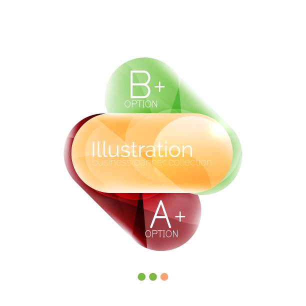 五颜六色的圆形矩形概念商业图片下载