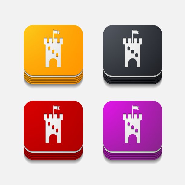 方形按钮堡垒图片下载