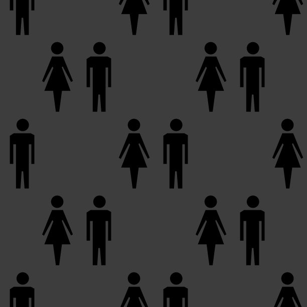 秀水男士女性网页图标平面无缝设计图片下载