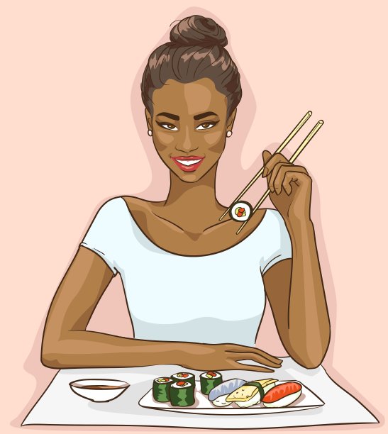 美丽黑人妇女的肖像图片下载