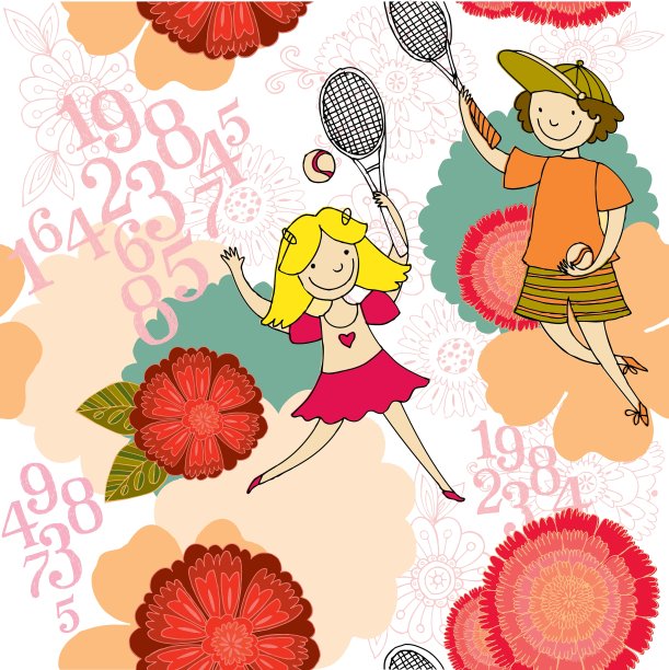 网球模式图片下载