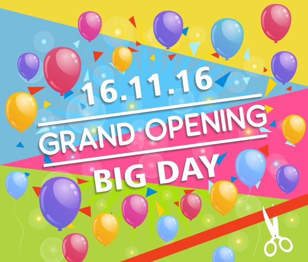 盛大开幕横幅设计图片下载