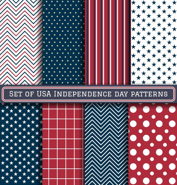 美国独立日模式的设置图片下载