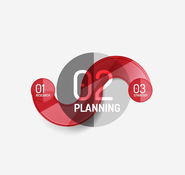 商业现代彩色几何信息图图片下载