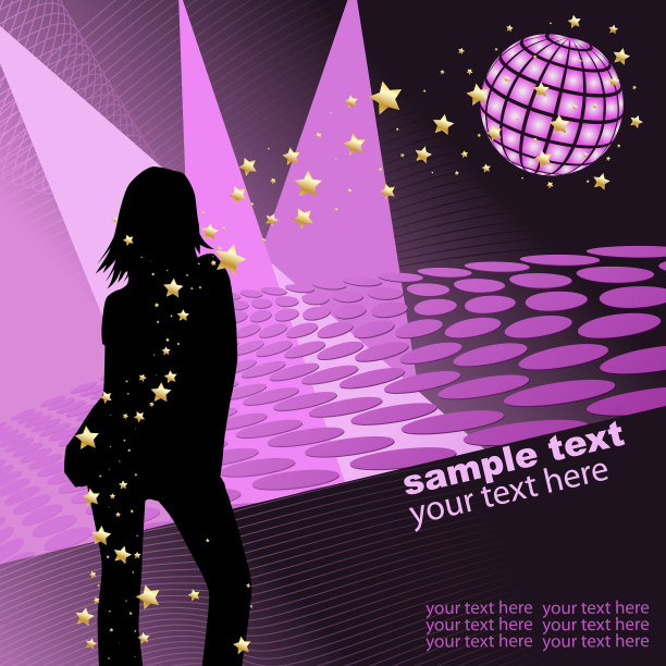 迪斯科模板图片下载