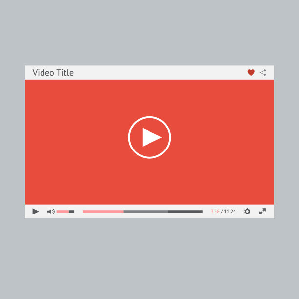 视频播放器的模板图片下载