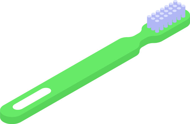 清洁牙刷图标等距风格图片下载