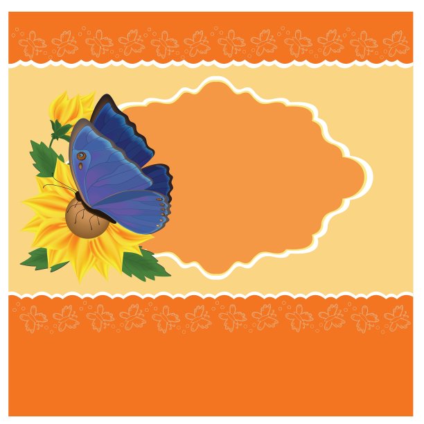 向日葵和蝴蝶图片下载