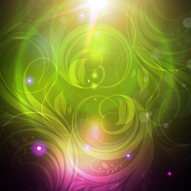 无缝花墙纸与阳光图片下载