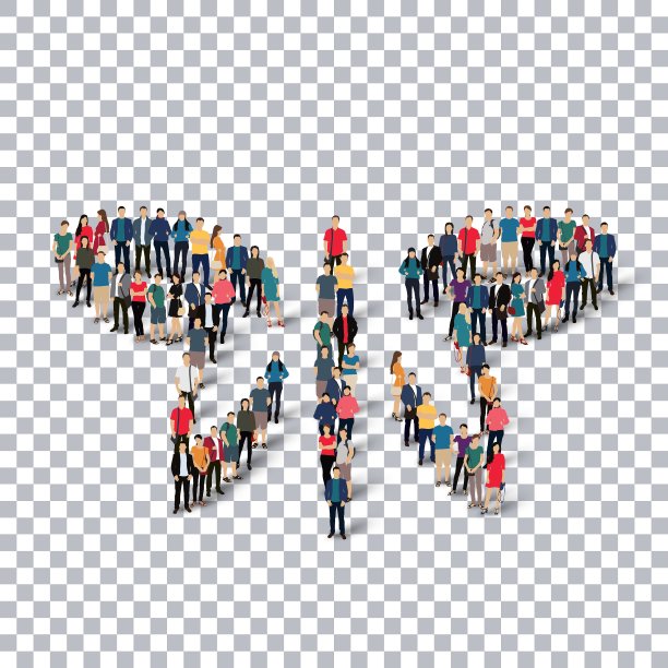 蝴蝶象征人图片下载