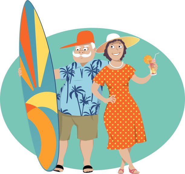 快乐的退休图片下载