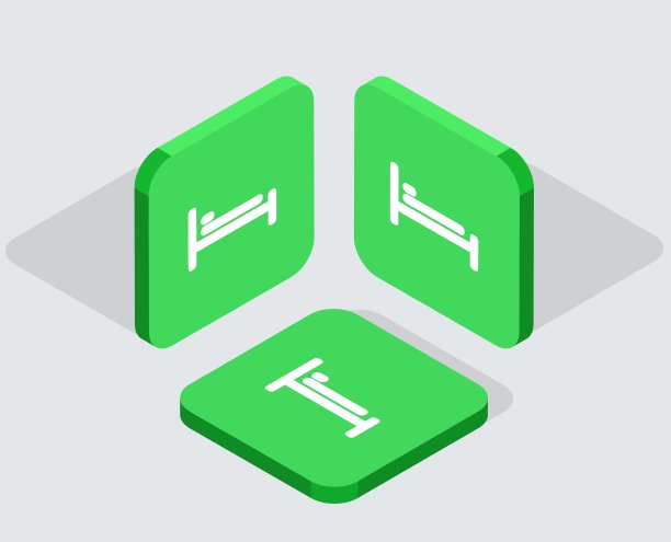 现代3等距应用图标图片下载