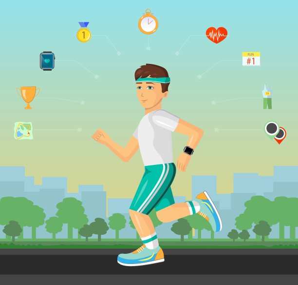 跑腿的男人带着套子在街上跑图片下载