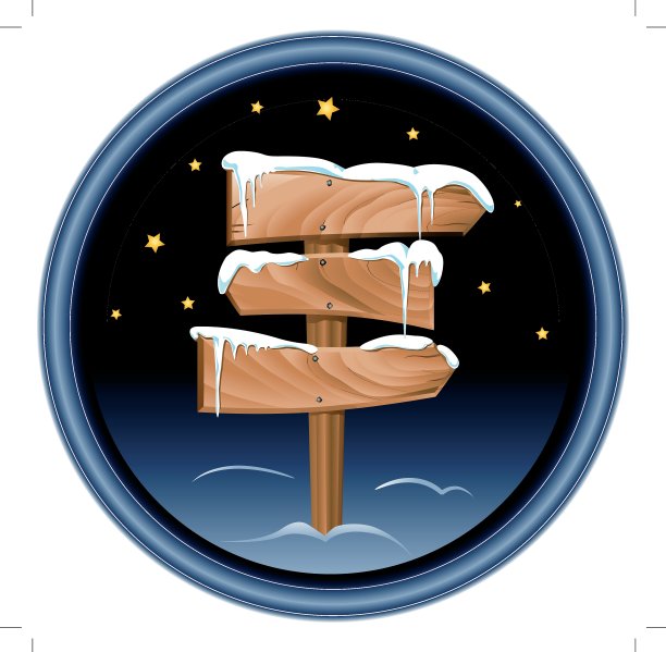 冬天的路标图片下载