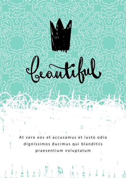 手绘复古海报图片下载