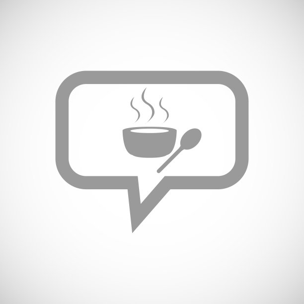 热汤灰色消息图标图片下载