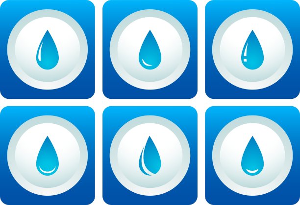 蓝色水滴套装图片下载