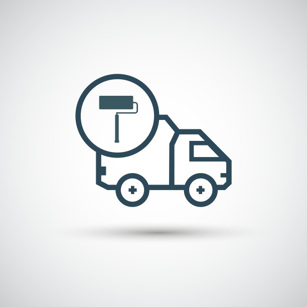 车辆运送服务和货物的图标图片下载