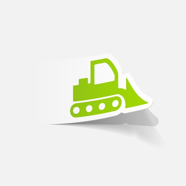 现实设计元素推土机图片下载