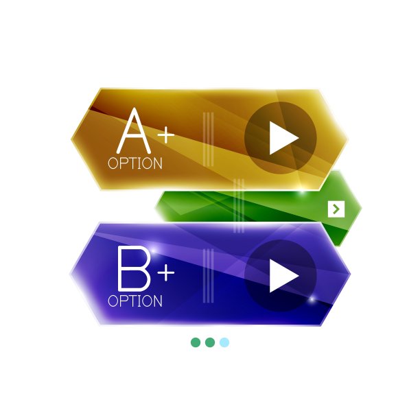 彩色光泽条纹箭头业务图片下载