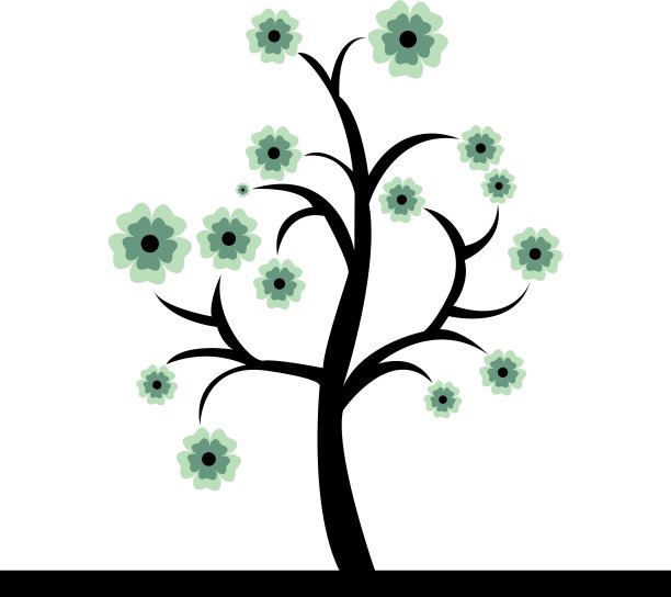 可爱的抽象树图片下载