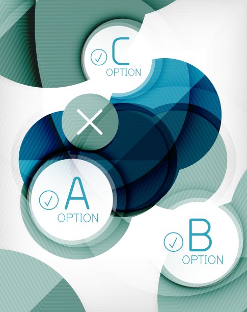 光滑圆几何形状信息背景图片下载
