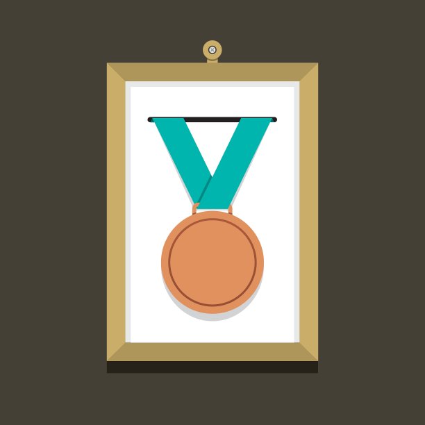 相框中的铜牌图片下载