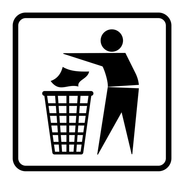 禁止乱扔垃圾标志图片下载