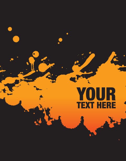 橙色的污点图片下载