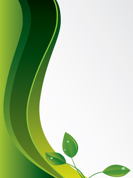 抽象的绿色背景与树叶图片下载