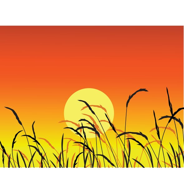 草轮廓图片下载