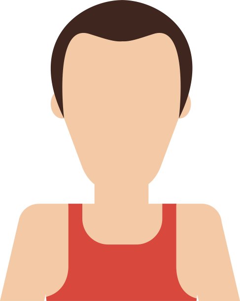 男士年轻休闲装运动化身图片下载