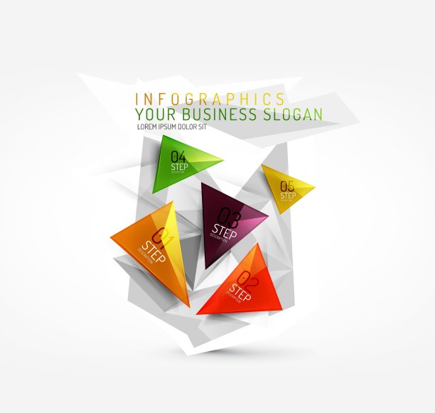 新鲜的商业抽象信息图表图片下载