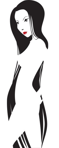 女孩的轮廓图片下载