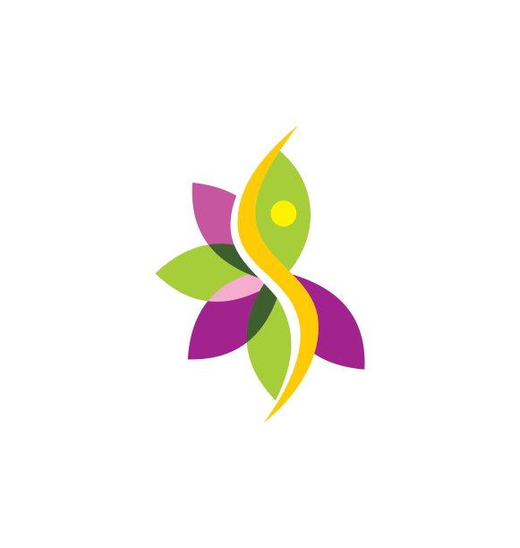 摘叶美时尚标志图片下载