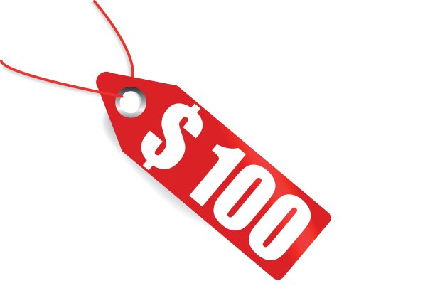 红色标签，上面有信用额度图片下载