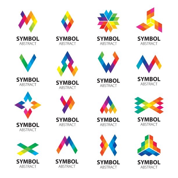 抽象模块logo合集图片下载