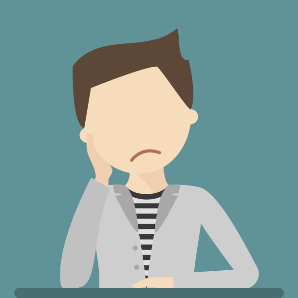 悲伤的年轻人图片下载